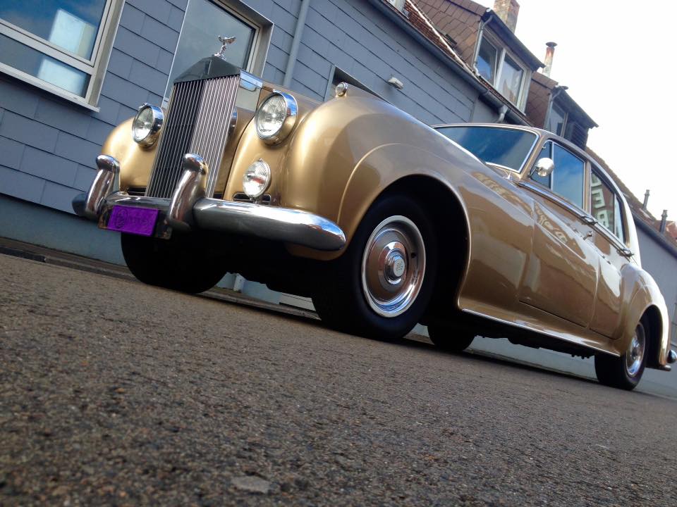Gold Rolls Royce Phantom after paint correction and ceramic coating